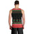 Christmas Cat Men Tank Top with Grumpy Cat in Santa Hat Holiday Lights - Wonder Print Shop