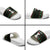 Christmas Cat Slide Sandals with Grumpy Cat in Santa Hat Holiday Lights - Wonder Print Shop