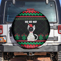 Christmas Cat Spare Tire Cover with Grumpy Cat in Santa Hat Holiday Lights - Wonder Print Shop