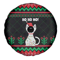 Christmas Cat Spare Tire Cover with Grumpy Cat in Santa Hat Holiday Lights - Wonder Print Shop