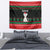 Christmas Cat Tapestry with Grumpy Cat in Santa Hat Holiday Lights - Wonder Print Shop