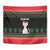 Christmas Cat Tapestry with Grumpy Cat in Santa Hat Holiday Lights - Wonder Print Shop