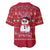 Christmas Chillin With My Snowmies Baseball Jersey Cool Snowman Red Snowflake Light String - Wonder Print Shop