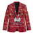 Christmas Chillin With My Snowmies Blazer Cool Snowman Red Snowflake Light String - Wonder Print Shop