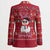 Christmas Chillin With My Snowmies Blazer Cool Snowman Red Snowflake Light String - Wonder Print Shop