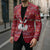 Christmas Chillin With My Snowmies Blazer Cool Snowman Red Snowflake Light String - Wonder Print Shop