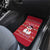 Christmas Chillin With My Snowmies Car Mats Cool Snowman Red Snowflake Light String - Wonder Print Shop