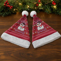 Christmas Chillin With My Snowmies Christmas Santa Hat Cool Snowman Red Snowflake Light String - Wonder Print Shop