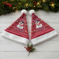 Christmas Chillin With My Snowmies Christmas Santa Hat Cool Snowman Red Snowflake Light String - Wonder Print Shop