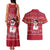 Christmas Chillin With My Snowmies Couples Matching Tank Maxi Dress and Hawaiian Shirt Cool Snowman Red Snowflake Light String - Wonder Print Shop