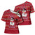 Christmas Chillin With My Snowmies Cross Shoulder Shirt Cool Snowman Red Snowflake Light String - Wonder Print Shop
