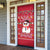Christmas Chillin With My Snowmies Door Cover Cool Snowman Red Snowflake Light String - Wonder Print Shop