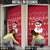 Christmas Chillin With My Snowmies Door Cover Cool Snowman Red Snowflake Light String - Wonder Print Shop