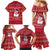 Christmas Chillin With My Snowmies Family Matching Mermaid Dress and Hawaiian Shirt Cool Snowman Red Snowflake Light String - Wonder Print Shop