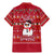 Christmas Chillin With My Snowmies Family Matching Mermaid Dress and Hawaiian Shirt Cool Snowman Red Snowflake Light String - Wonder Print Shop