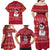 Christmas Chillin With My Snowmies Family Matching Off Shoulder Maxi Dress and Hawaiian Shirt Cool Snowman Red Snowflake Light String - Wonder Print Shop