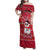 Christmas Chillin With My Snowmies Family Matching Off Shoulder Maxi Dress and Hawaiian Shirt Cool Snowman Red Snowflake Light String - Wonder Print Shop