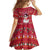 Christmas Chillin With My Snowmies Family Matching Off Shoulder Short Dress and Hawaiian Shirt Cool Snowman Red Snowflake Light String - Wonder Print Shop