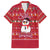 Christmas Chillin With My Snowmies Family Matching Off Shoulder Short Dress and Hawaiian Shirt Cool Snowman Red Snowflake Light String - Wonder Print Shop