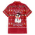 Christmas Chillin With My Snowmies Family Matching Off Shoulder Short Dress and Hawaiian Shirt Cool Snowman Red Snowflake Light String - Wonder Print Shop