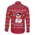 Christmas Chillin With My Snowmies Family Matching Off Shoulder Short Dress and Hawaiian Shirt Cool Snowman Red Snowflake Light String - Wonder Print Shop