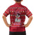 Christmas Chillin With My Snowmies Family Matching Short Sleeve Bodycon Dress and Hawaiian Shirt Cool Snowman Red Snowflake Light String - Wonder Print Shop