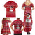 Christmas Chillin With My Snowmies Family Matching Summer Maxi Dress and Hawaiian Shirt Cool Snowman Red Snowflake Light String - Wonder Print Shop