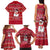 Christmas Chillin With My Snowmies Family Matching Tank Maxi Dress and Hawaiian Shirt Cool Snowman Red Snowflake Light String - Wonder Print Shop