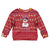 Christmas Chillin With My Snowmies Kid Ugly Christmas Sweater Cool Snowman Red Snowflake Light String - Wonder Print Shop