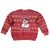Christmas Chillin With My Snowmies Kid Ugly Christmas Sweater Cool Snowman Red Snowflake Light String - Wonder Print Shop