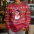 Christmas Chillin With My Snowmies Kid Ugly Christmas Sweater Cool Snowman Red Snowflake Light String - Wonder Print Shop
