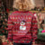 Christmas Chillin With My Snowmies Kid Ugly Christmas Sweater Cool Snowman Red Snowflake Light String - Wonder Print Shop