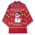 Christmas Chillin With My Snowmies Kimono Cool Snowman Red Snowflake Light String - Wonder Print Shop