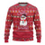 Christmas Chillin With My Snowmies Ugly Christmas Sweater Cool Snowman Red Snowflake Light String - Wonder Print Shop
