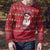 Christmas Chillin With My Snowmies Ugly Christmas Sweater Cool Snowman Red Snowflake Light String - Wonder Print Shop