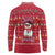 Christmas Chillin With My Snowmies Long Sleeve Polo Shirt Cool Snowman Red Snowflake Light String - Wonder Print Shop