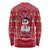 Christmas Chillin With My Snowmies Long Sleeve Shirt Cool Snowman Red Snowflake Light String - Wonder Print Shop