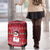 Christmas Chillin With My Snowmies Luggage Cover Cool Snowman Red Snowflake Light String - Wonder Print Shop
