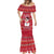 Christmas Chillin With My Snowmies Mermaid Dress Cool Snowman Red Snowflake Light String - Wonder Print Shop