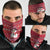Christmas Chillin With My Snowmies Neck Gaiter Cool Snowman Red Snowflake Light String - Wonder Print Shop