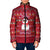 Christmas Chillin With My Snowmies Padded Jacket Cool Snowman Red Snowflake Light String - Wonder Print Shop
