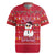 Christmas Chillin With My Snowmies Rugby Jersey Cool Snowman Red Snowflake Light String - Wonder Print Shop