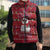 Christmas Chillin With My Snowmies Sleeveless Puffer Jacket Cool Snowman Red Snowflake Light String - Wonder Print Shop