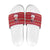 Christmas Chillin With My Snowmies Slide Sandals Cool Snowman Red Snowflake Light String - Wonder Print Shop