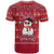 Christmas Chillin With My Snowmies T Shirt Cool Snowman Red Snowflake Light String - Wonder Print Shop