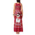 Christmas Chillin With My Snowmies Tank Maxi Dress Cool Snowman Red Snowflake Light String - Wonder Print Shop
