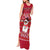 Christmas Chillin With My Snowmies Tank Maxi Dress Cool Snowman Red Snowflake Light String - Wonder Print Shop