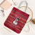Christmas Chillin With My Snowmies Tote Bag Cool Snowman Red Snowflake Light String - Wonder Print Shop