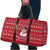Christmas Chillin With My Snowmies Travel Bag Cool Snowman Red Snowflake Light String - Wonder Print Shop