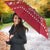 Christmas Chillin With My Snowmies Umbrella Cool Snowman Red Snowflake Light String - Wonder Print Shop